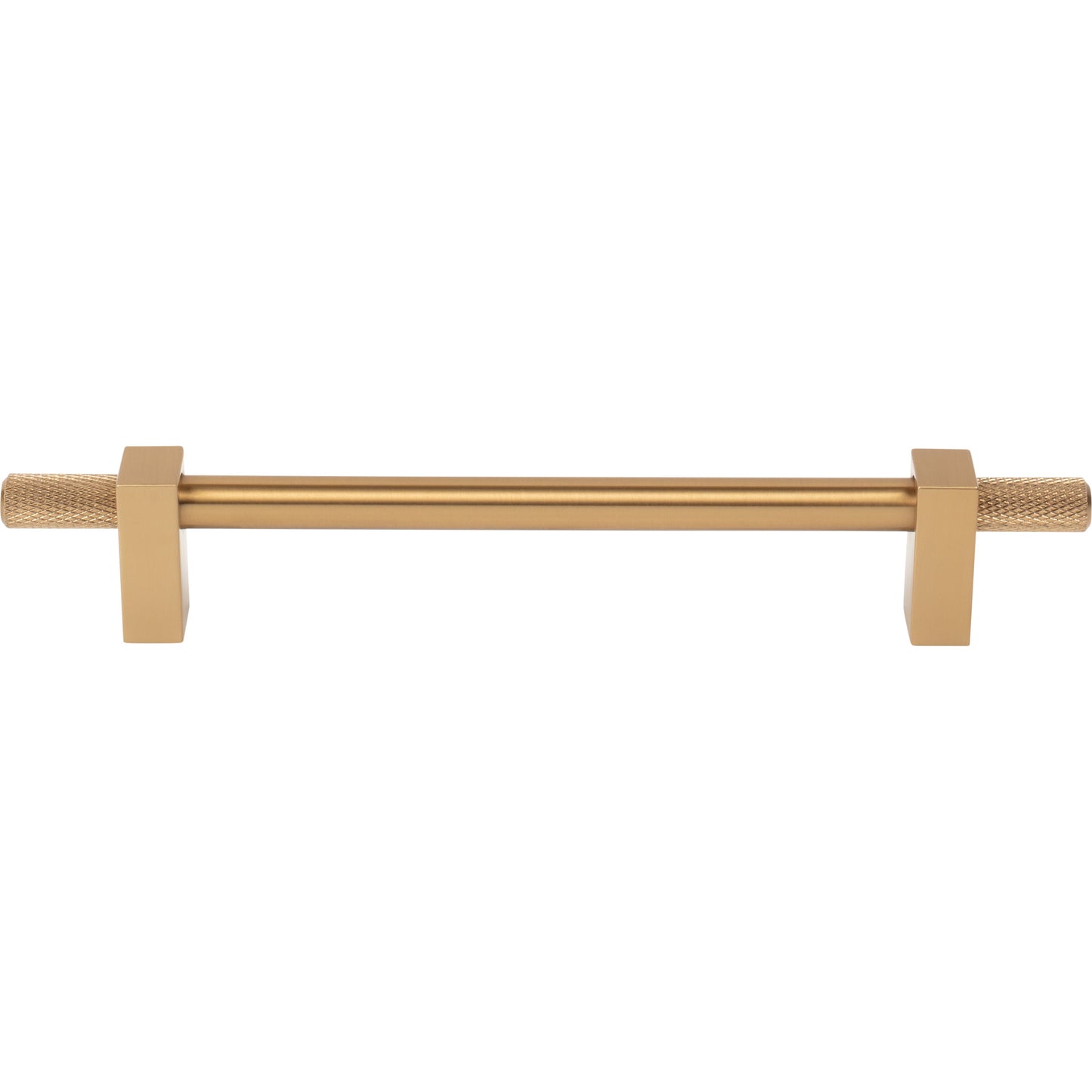 JEFFREY ALEXANDER 698-160SBZ Larkin Knurled Ends 160 mm Center-to-Center Bar Pull - Satin Bronze