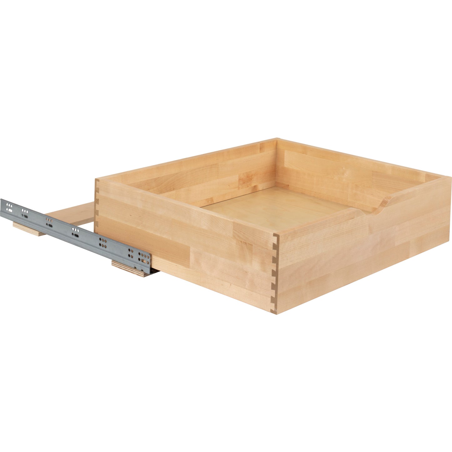 HARDWARE RESOURCES RO27-WB 27" Wood Rollout Drawer - UV Coated