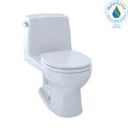TOTO MS853113E#01 Eco Ultramax One-Piece Round Bowl 1.28 Gpf Toilet - Cotton White