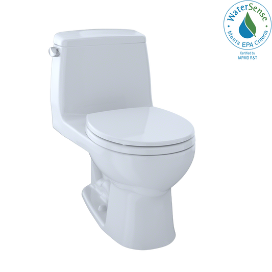 TOTO MS853113E#01 Eco Ultramax One-Piece Round Bowl 1.28 Gpf Toilet - Cotton White