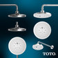 TOTO TBW01004U4#CP G Series 1.75 GPM Two Spray Function 8.5 inch Round Showerhead with COMFORT WAVE and WARM SPA , Polished Chrome