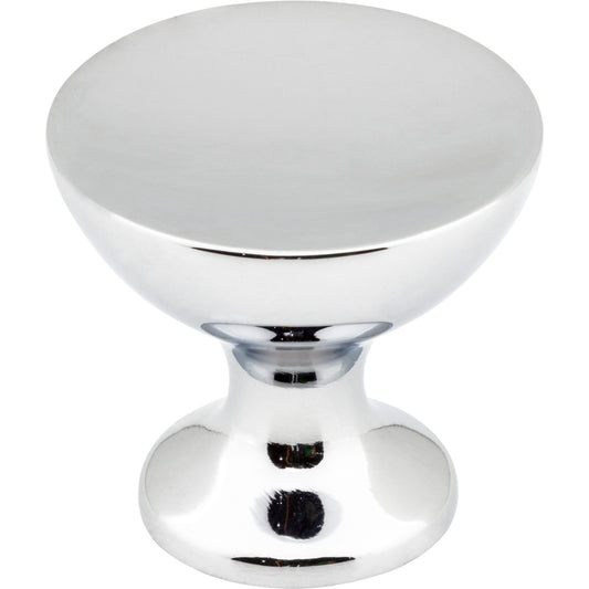 JEFFREY ALEXANDER 667PC Rae 1-1/4" Diameter Mushroom Knob , Polished Chrome