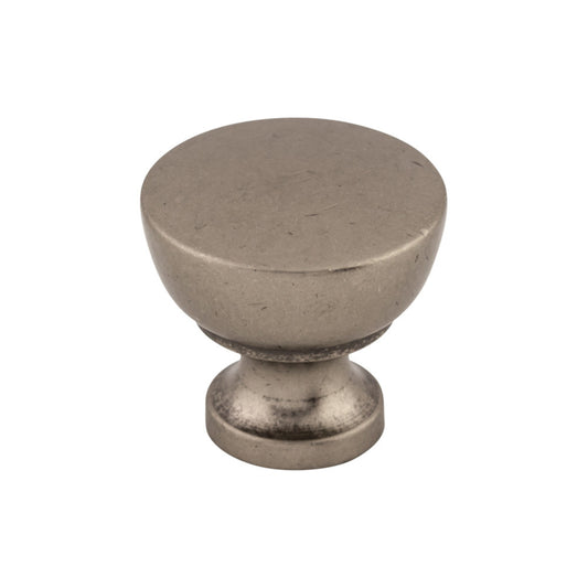 TOP KNOBS M1202 Bergen 1 1/4" Diameter Round Knob - Pewter Antique