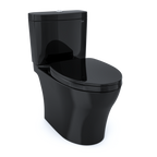 TOTO MS446124CEMN#51 Aquia Iv Washlet+ Two-Piece Elongated Dual Flush 1.28 And 0.9 Gpf Toilet - Ebony