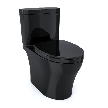 TOTO MS446124CEMN#51 Aquia Iv Washlet+ Two-Piece Elongated Dual Flush 1.28 And 0.9 Gpf Toilet - Ebony