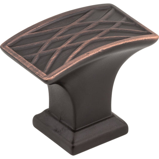 JEFFREY ALEXANDER 535L-DBAC Aberdeen 1-1/2" Length Rectangle Knob , Brushed Oil Rubbed Bronze