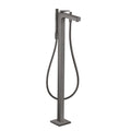 AXOR 39471341 Citterio Freestanding Tub Filler Trim with 1.75 GPM Handshower- Rhombic Cut - Brushed Black Chrome