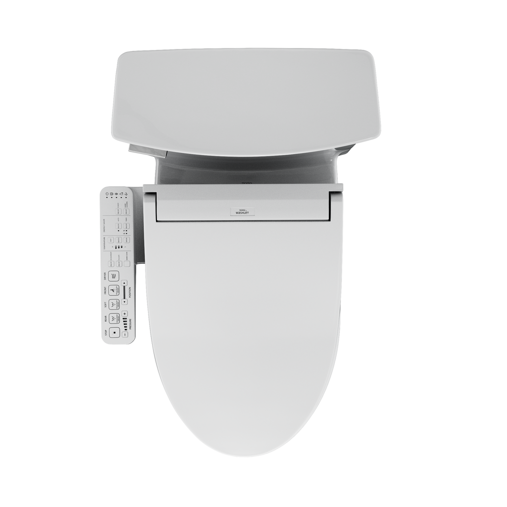 TOTO MW9643074CEFG#01 Washlet+ Soiree Elongated 1.28 Gpf Universal Height Toilet With C2 Bidet Seat - Cotton White