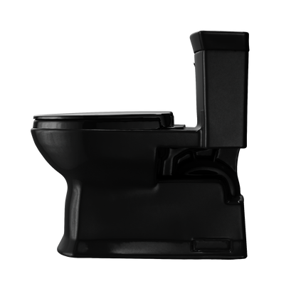 TOTO MS964124CEF#51 Soiree One Piece Elongated 1.28 Gpf Universal Height Skirted Toilet - Ebony