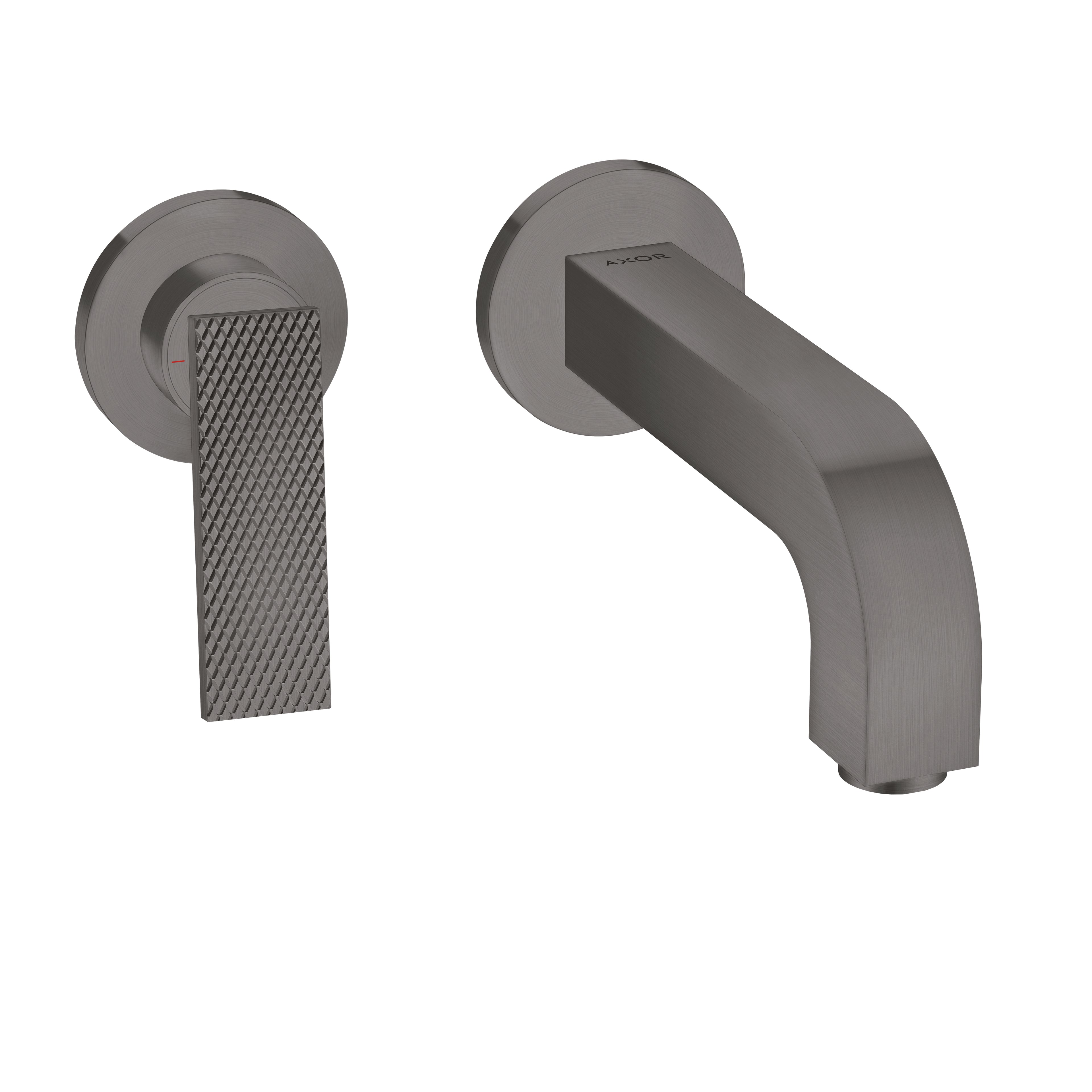AXOR 39181341 Citterio Wall-Mounted Single-Handle Faucet Trim- Rhombic Cut, 1.2 GPM - Brushed Black Chrome