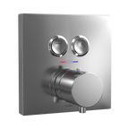 TOTO TBV02406U#CP Square Thermostatic Mixing Valve With 2-Function Shower Trim - Polished Chrome