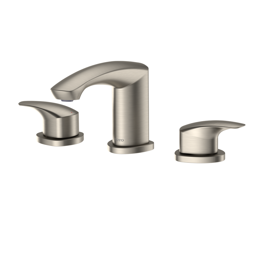 TOTO TLG09201U#BN Gm 1.2 Gpm Two Handle Widespread Bathroom Sink Faucet - Brushed Nickel