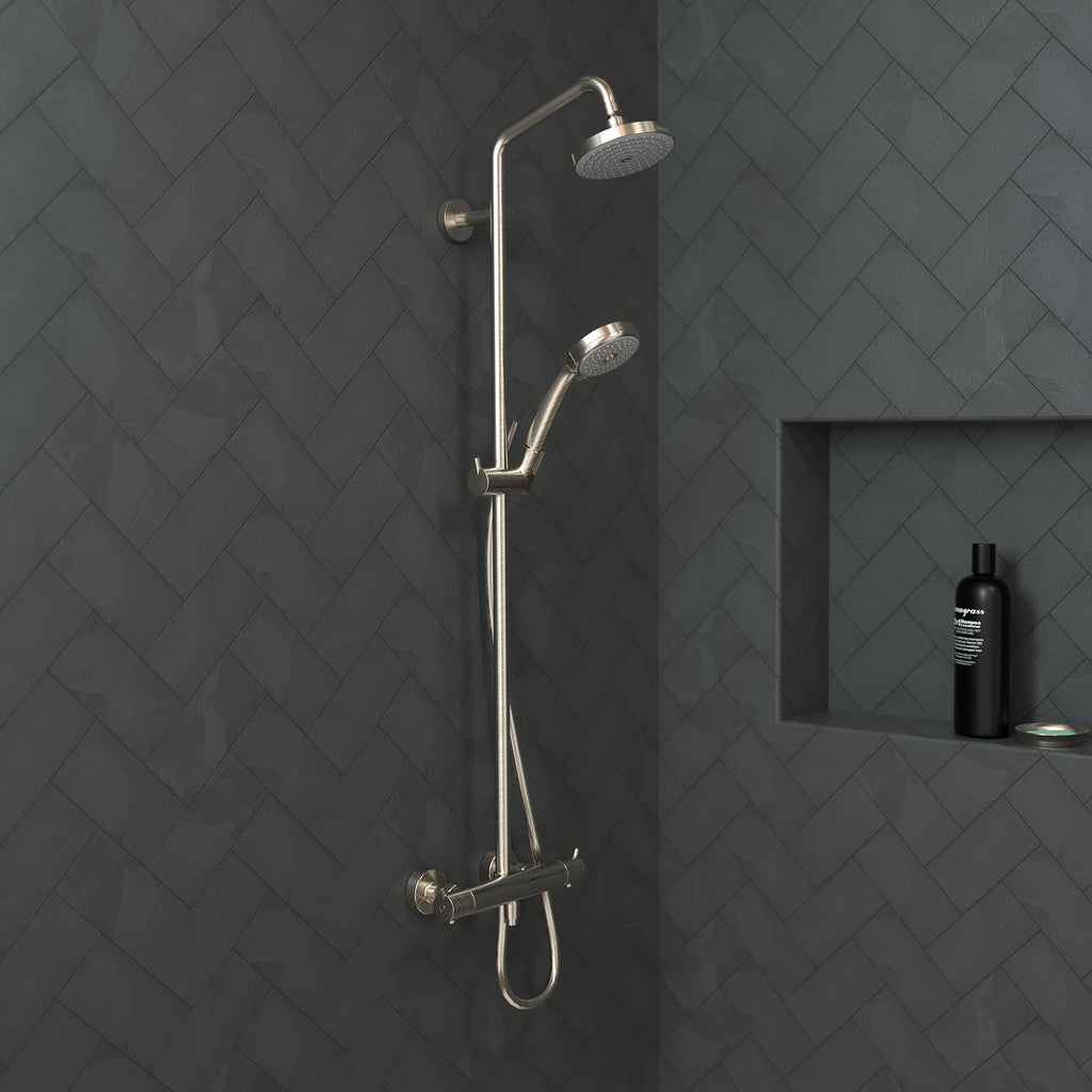 HANSGROHE 27169821 Croma Showerpipe 150 1-Jet, 2.0 GPM - Brushed Nickel