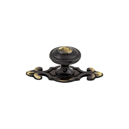 TOP KNOBS M28 Canterbury 1 1/4" Diameter Round Knob - Dark Antique Brass