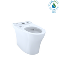 TOTO CT446CEFGNT40#01 Aquia Iv Elongated Universal Height Skirted Toilet Bowl With Cefiontect - Cotton White