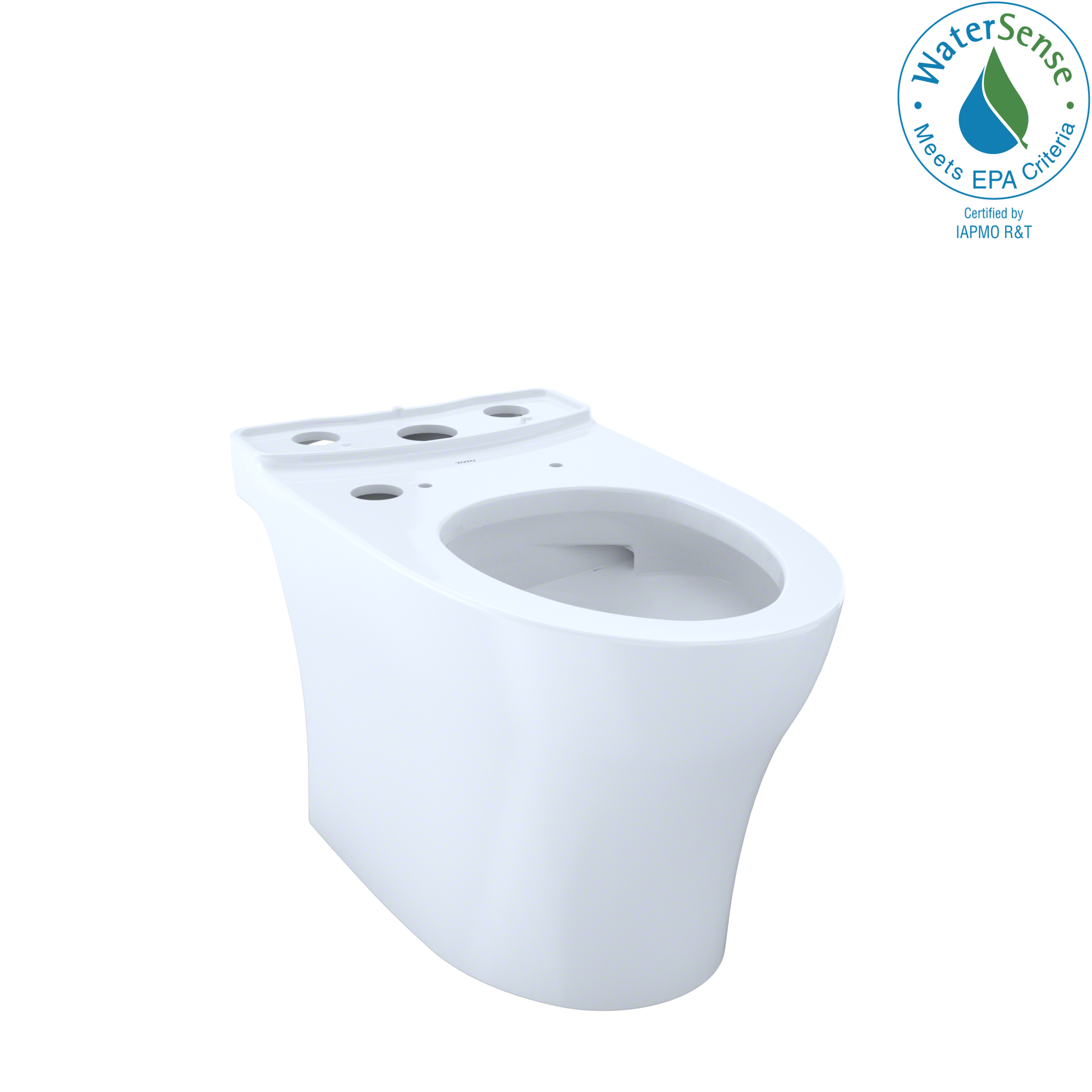 TOTO CT446CEFGNT40#01 Aquia Iv Elongated Universal Height Skirted Toilet Bowl With Cefiontect - Cotton White