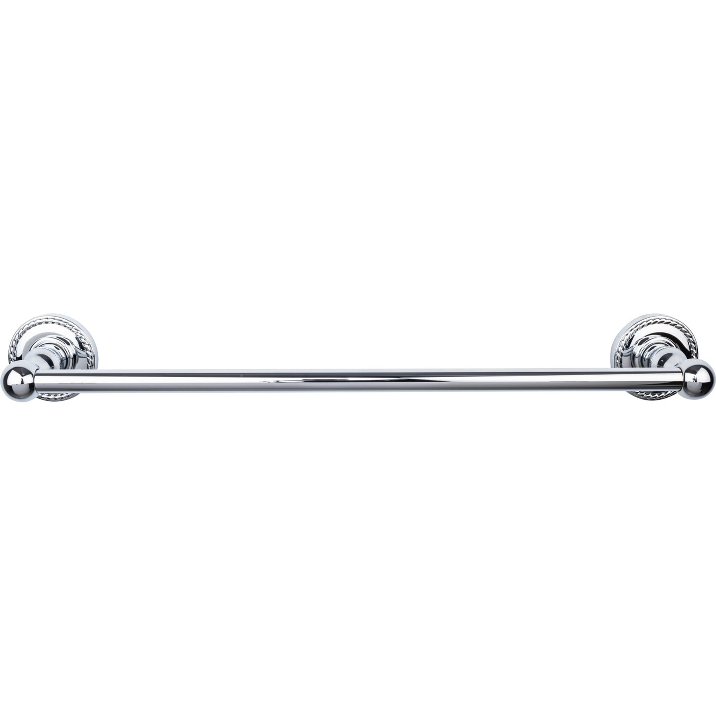 TOP KNOBS ED6PCF TOP BATH (R) Edwardian Bath Single 20 1/2" Wall Mounted Towel Bar - Polished Chrome