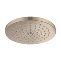 HANSGROHE 26928821 Raindance S Showerhead 180 1-Jet PowderRain, 2.5 GPM - Brushed Nickel