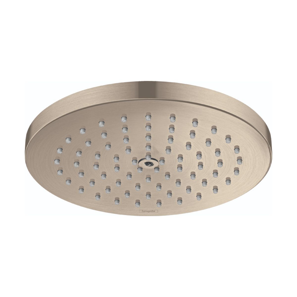 HANSGROHE 26928821 Raindance S Showerhead 180 1-Jet PowderRain, 2.5 GPM - Brushed Nickel