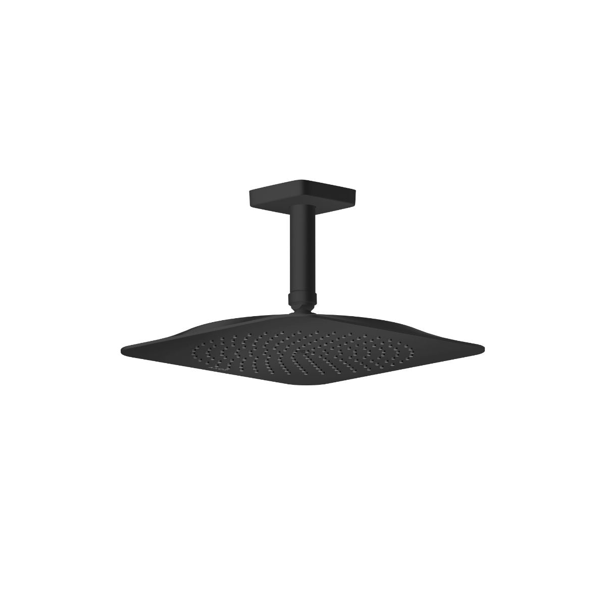 AXOR 28793671 Citterio C Showerhead 270 Square 1-Jet Ceiling Connection, 2.5 GPM - Matte Black
