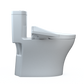 TOTO MW6463074CEMFGN#01 WASHLET+ Aquia IV One-Piece Elongated Dual Flush 1.28 and 0.9 GPF Toilet and WASHLET C2 Bidet Seat , Cotton White