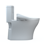 TOTO MW6463074CEMFGN#01 Washlet+ Aquia Iv One-Piece Elongated Dual Flush 1.28 And 0.9 Gpf Toilet And Washlet C2 Bidet Seat - Cotton White
