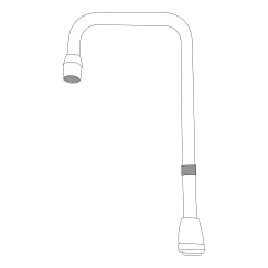 MOEN S0004 M-Dura Commercial Spout (15.8"L X 7.1"W X 2.75"H) - Chrome