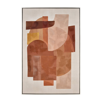 ELK STUDIO S0016-11340 Ochre Framed Abstract Wall Art