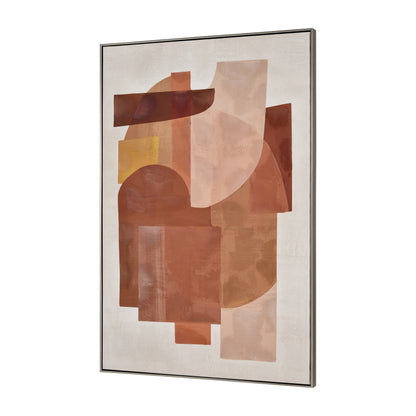 ELK STUDIO S0016-11340 Ochre Framed Abstract Wall Art