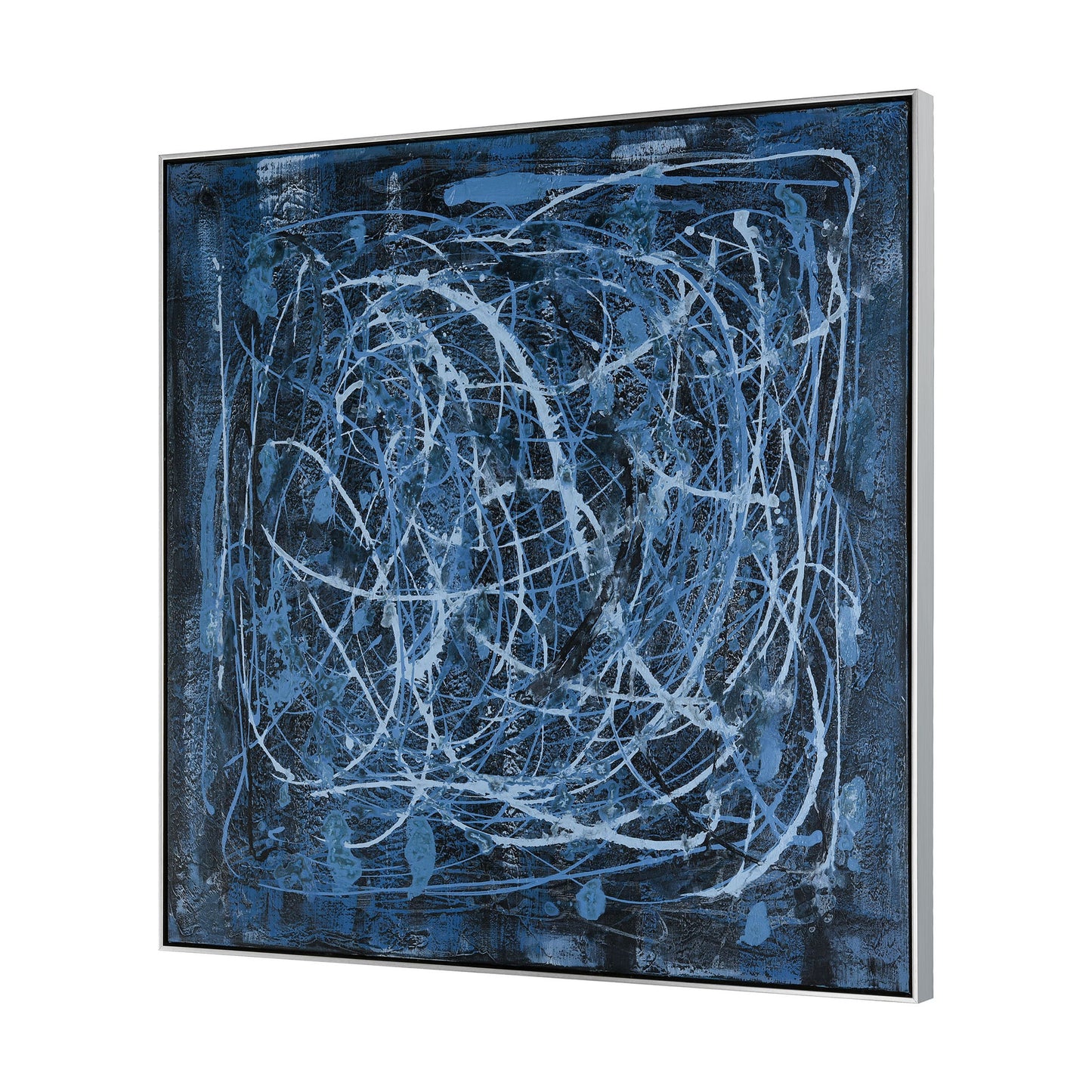 ELK STUDIO S0016-8128 Blue Rhythm Framed Wall Art