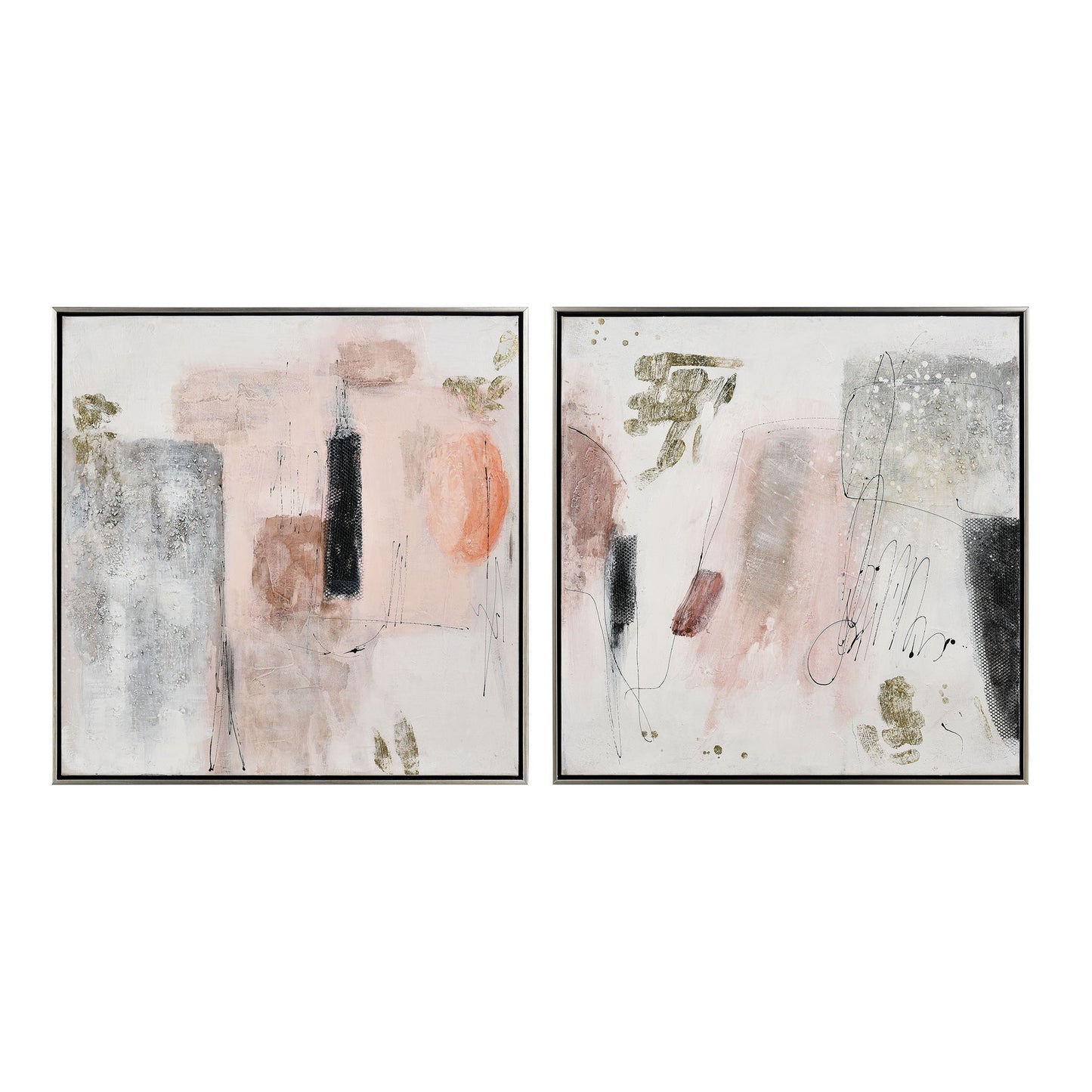 ELK STUDIO S0016-8130 Modern Blush II Framed Wall Art