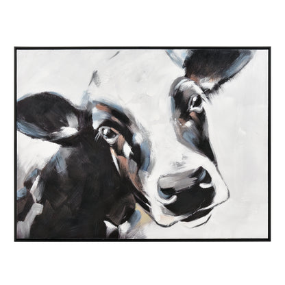 ELK STUDIO S0016-8146 Lucy the Cow Framed Wall Art