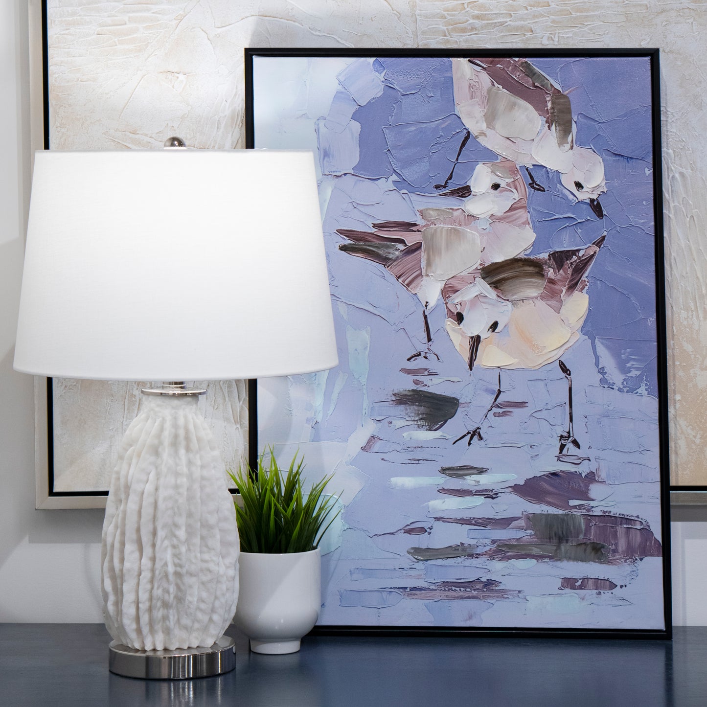 ELK STUDIO S0017-10704 Seagull Abstract Framed Wall Art