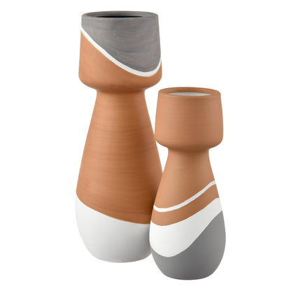 ELK STUDIO S0017-11256 Eko Vase - Large Terracotta