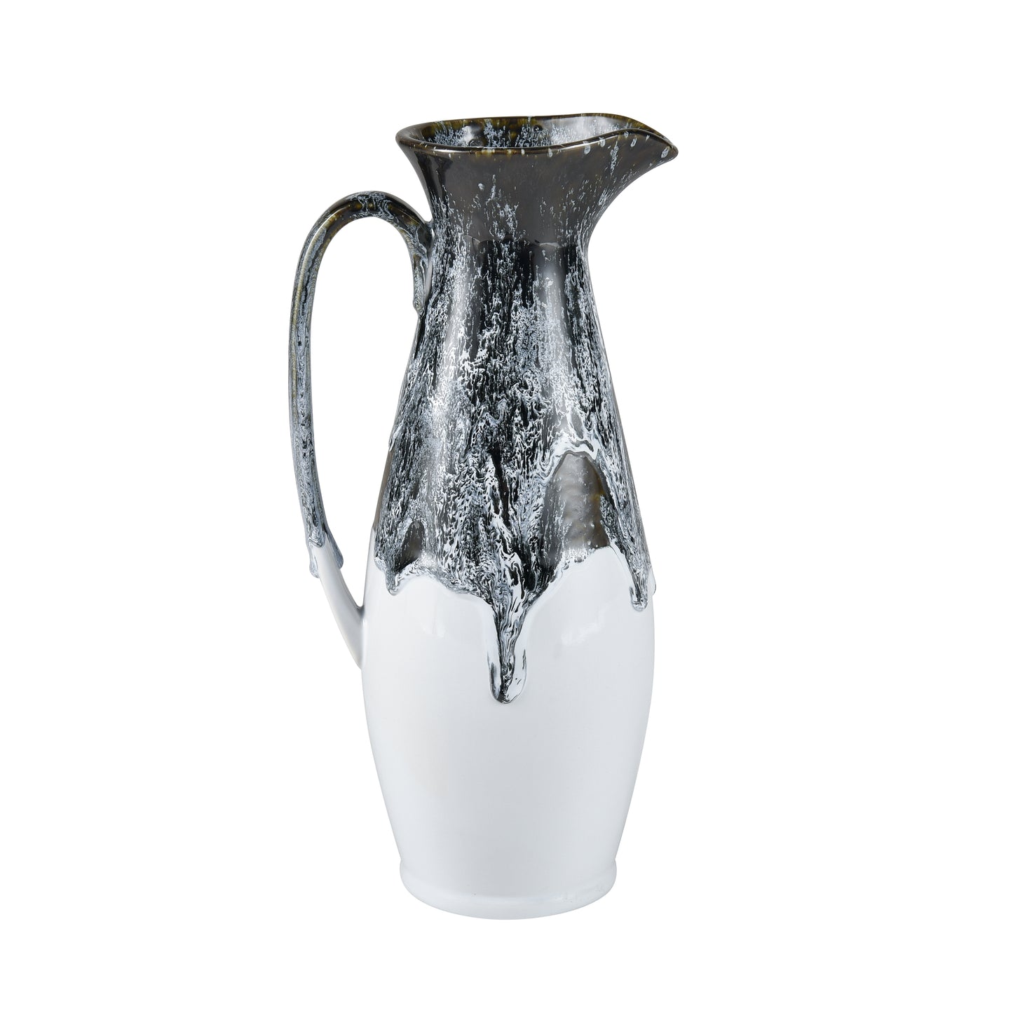 ELK STUDIO S0017-9734 Gallemore Pitcher - Black and White Glazed