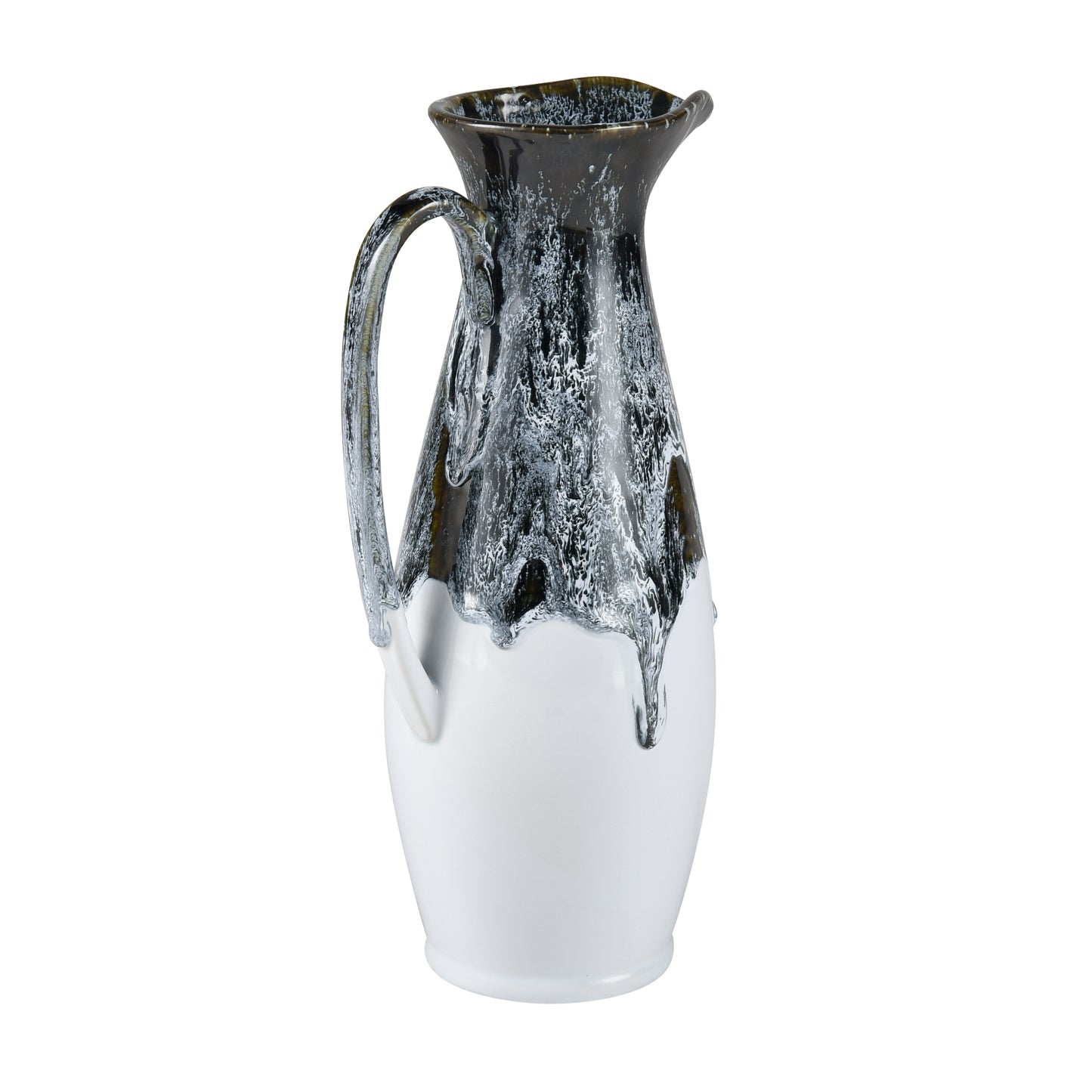 ELK STUDIO S0017-9734 Gallemore Pitcher - Black and White Glazed