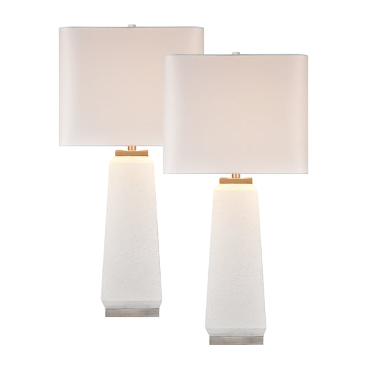 ELK STUDIO S0019-10287/S2 Luke 34.5'' High 1-Light Table Lamp - Set of 2 White