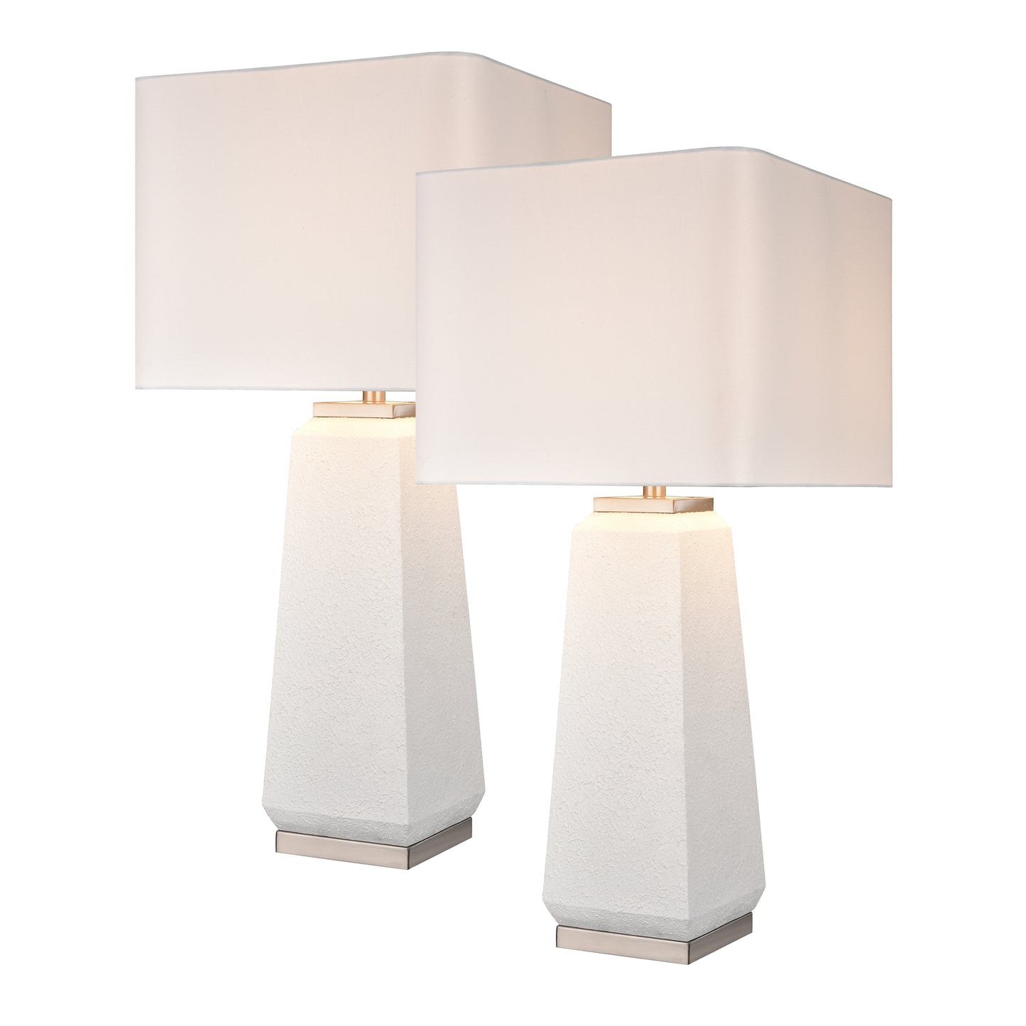 ELK STUDIO S0019-10287/S2 Luke 34.5'' High 1-Light Table Lamp - Set of 2 White