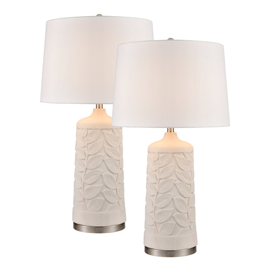 ELK STUDIO S0019-10292/S2 Penny 32.5'' High 1-Light Table Lamp - Set of 2 White