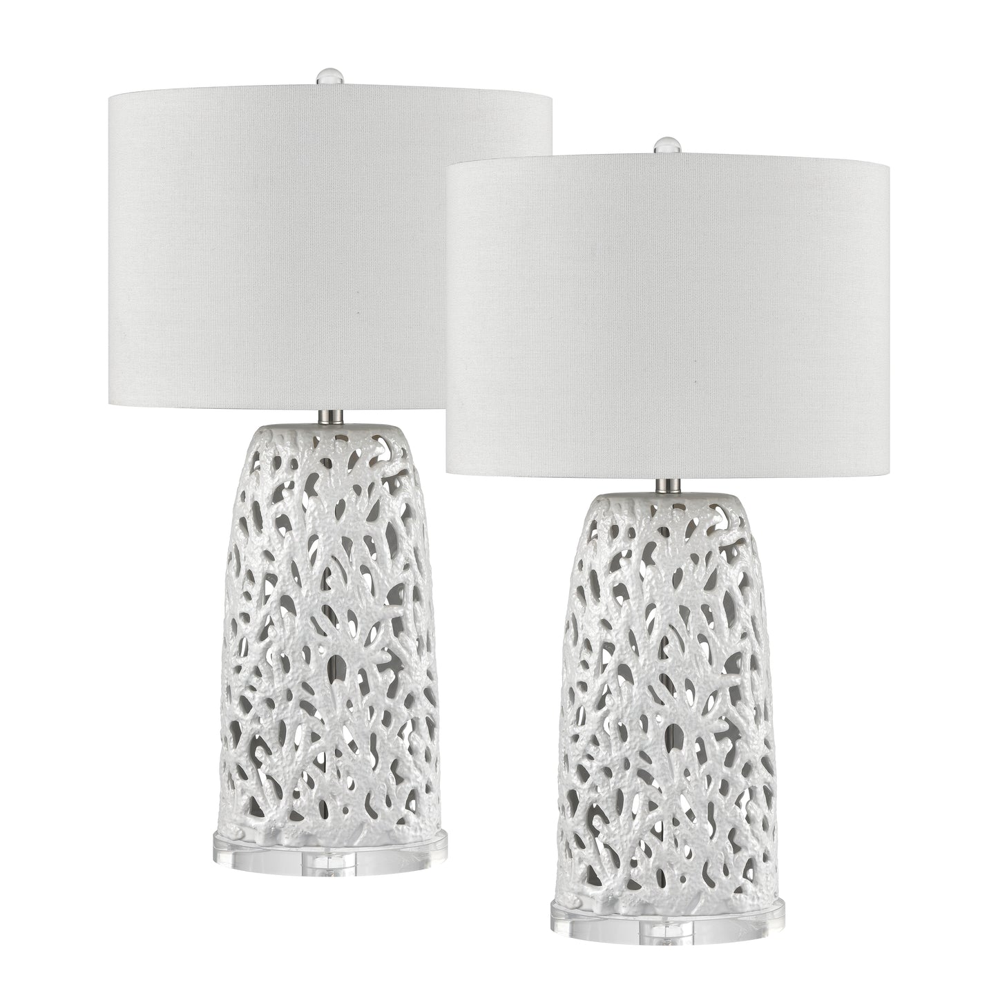 ELK STUDIO S0019-10308/S2 Bowen 31.5'' High 1-Light Table Lamp - Set of 2 White