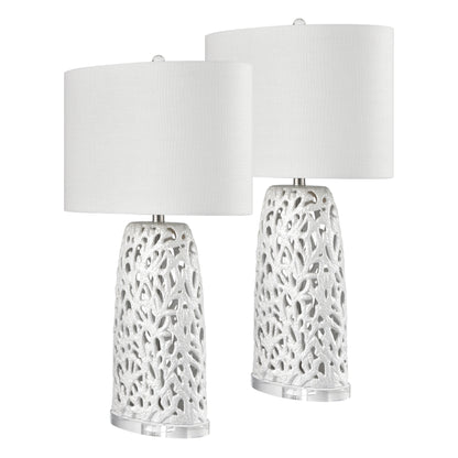 ELK STUDIO S0019-10308/S2 Bowen 31.5'' High 1-Light Table Lamp - Set of 2 White