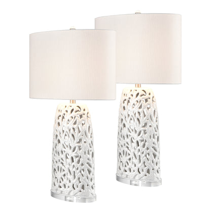 ELK STUDIO S0019-10308/S2 Bowen 31.5'' High 1-Light Table Lamp - Set of 2 White