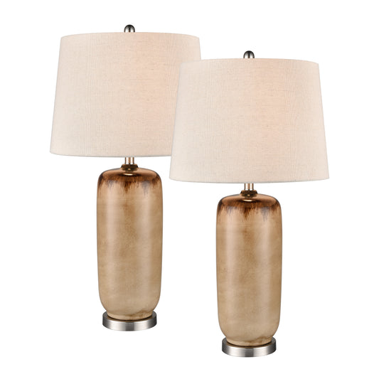 ELK STUDIO S0019-10309/S2 Bromley 32.5'' High 1-Light Table Lamp - Set of 2 Brown