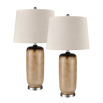 ELK STUDIO S0019-10309/S2 Bromley 32.5'' High 1-Light Table Lamp - Set of 2 Brown