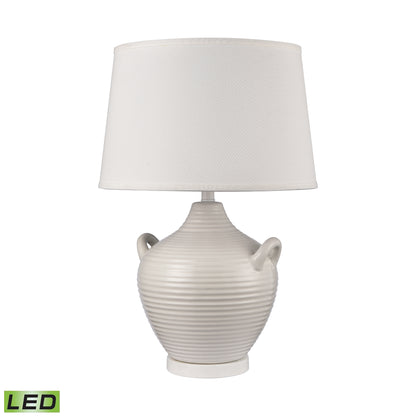 ELK STUDIO S0019-10343-LED Oxford 25'' High 1-Light Table Lamp - White - Includes LED Bulb