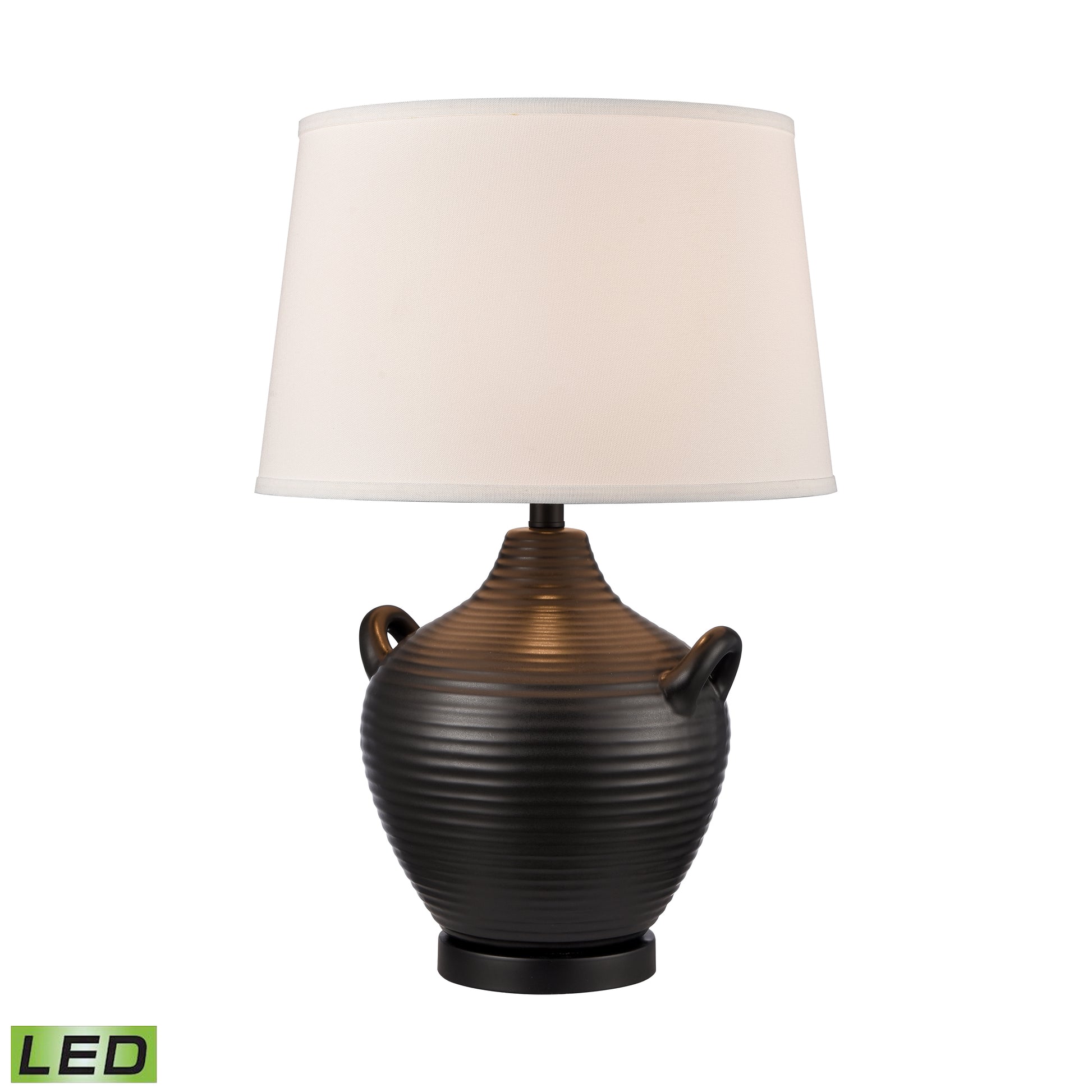 ELK STUDIO S0019-10344-LED Oxford 25'' High 1-Light Table Lamp - Black - Includes LED Bulb