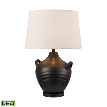 ELK STUDIO S0019-10344-LED Oxford 25'' High 1-Light Table Lamp - Black - Includes LED Bulb