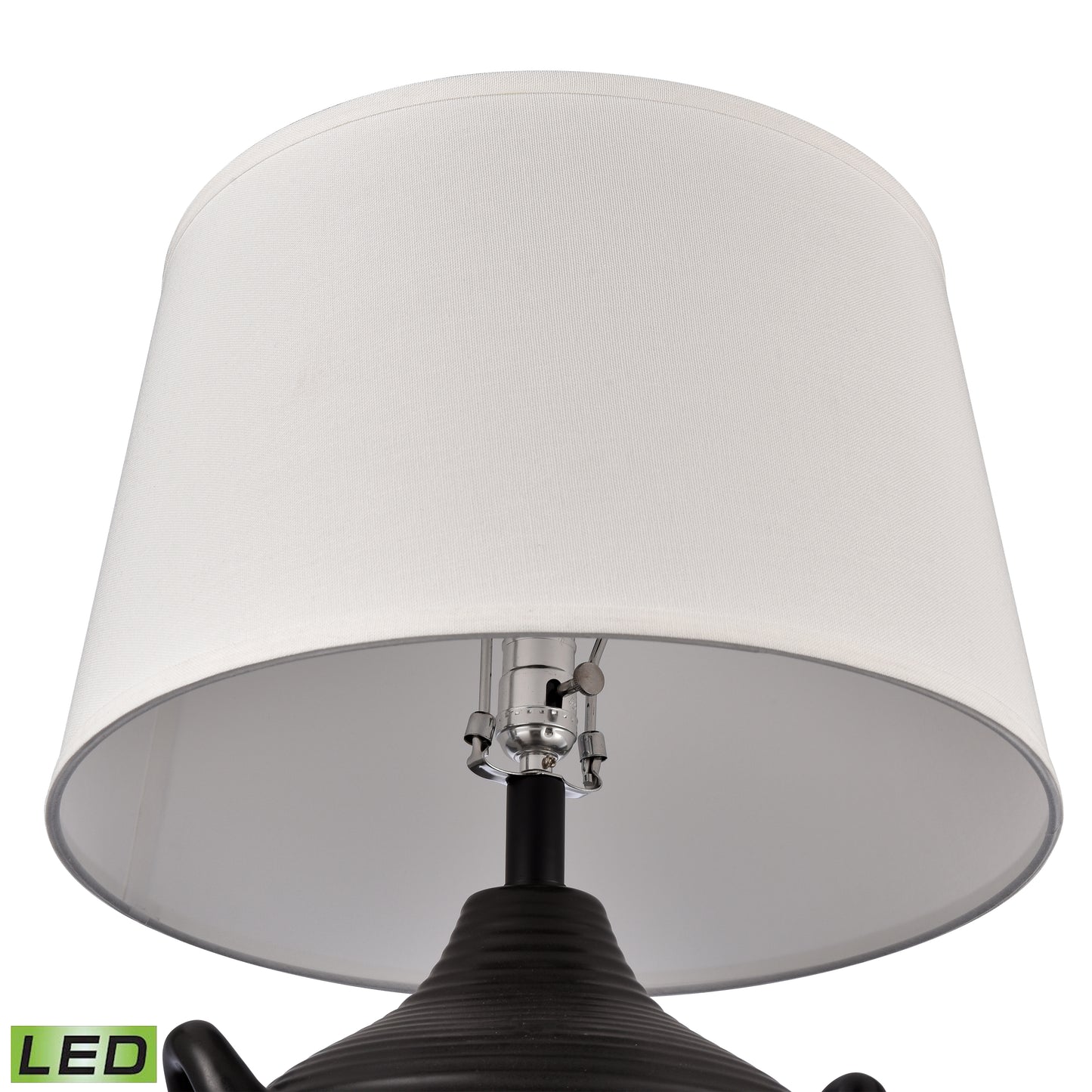 ELK STUDIO S0019-10344-LED Oxford 25'' High 1-Light Table Lamp - Black - Includes LED Bulb