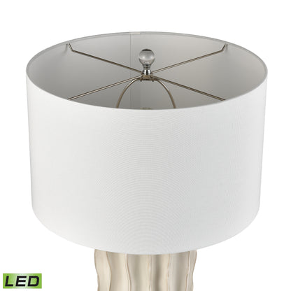 ELK STUDIO S0019-11140-LED Genesee 27.5'' High 1-Light Table Lamp - White Glazed - Includes LED Bulb