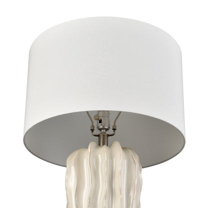 ELK STUDIO S0019-11140 Genesee 27.5'' High 1-Light Table Lamp - White Glazed